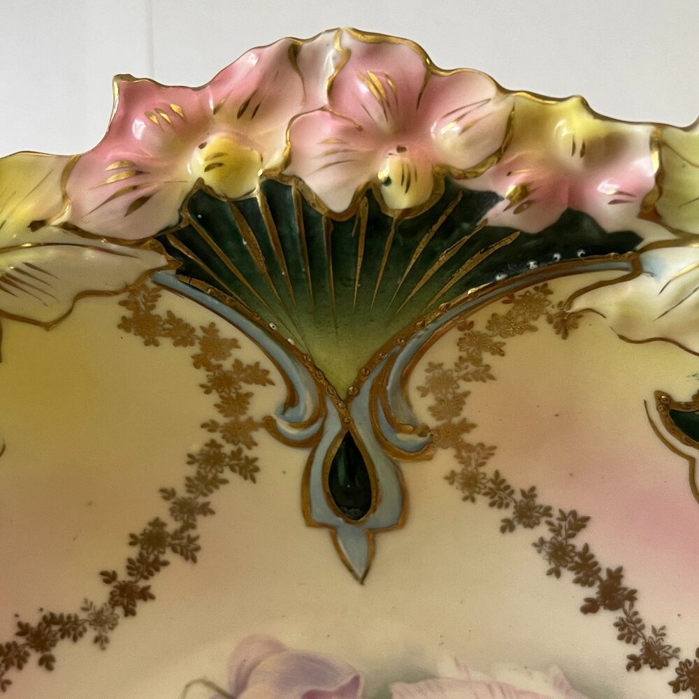 Rare antique R.S. Prussian porcelain serving bowl - Picture 9 of 10